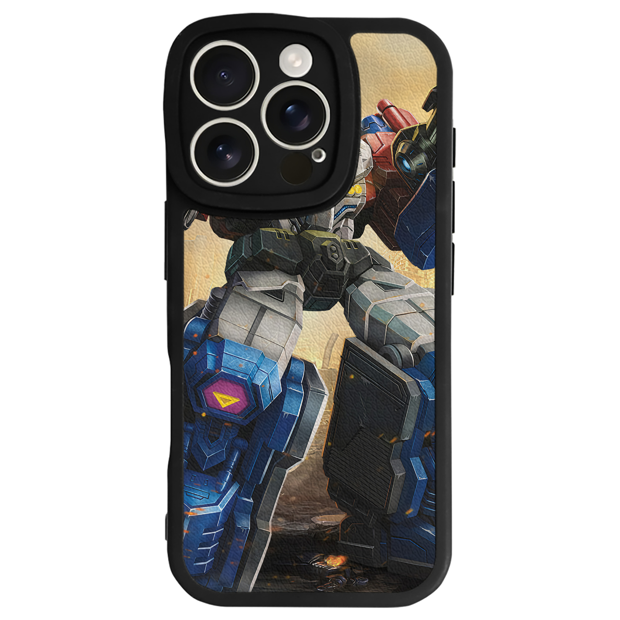 （画像用） Transformers トランスフォーマー 【iPhone 16シリーズ対応】シリコンスマホケース（レザー調） 材質：シリコン